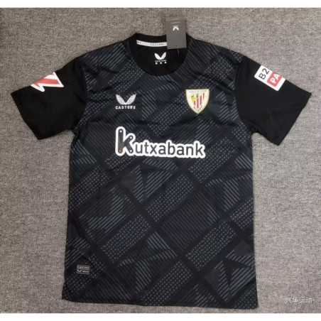 Camiseta De Fútbol Equipación De Portero Negra Athletic Club 2024/25