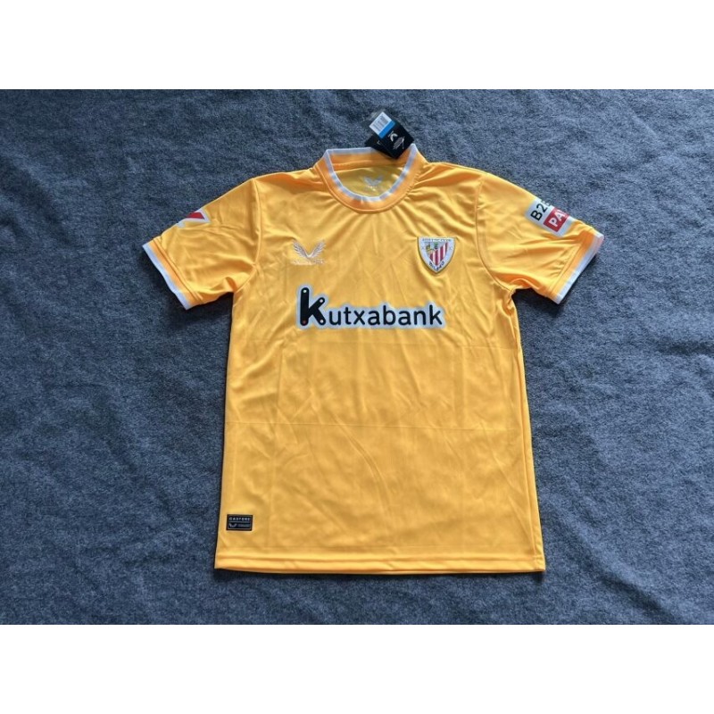 Camiseta De Fútbol Equipación De Portero Amarilla Athletic Club 2024/25 Camiseta De Fútbol Equipación De Portero Amarilla Athletic Club 2024/25