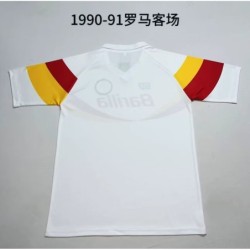 Camiseta De Fútbol 2ª Equipación Roma 1990/91