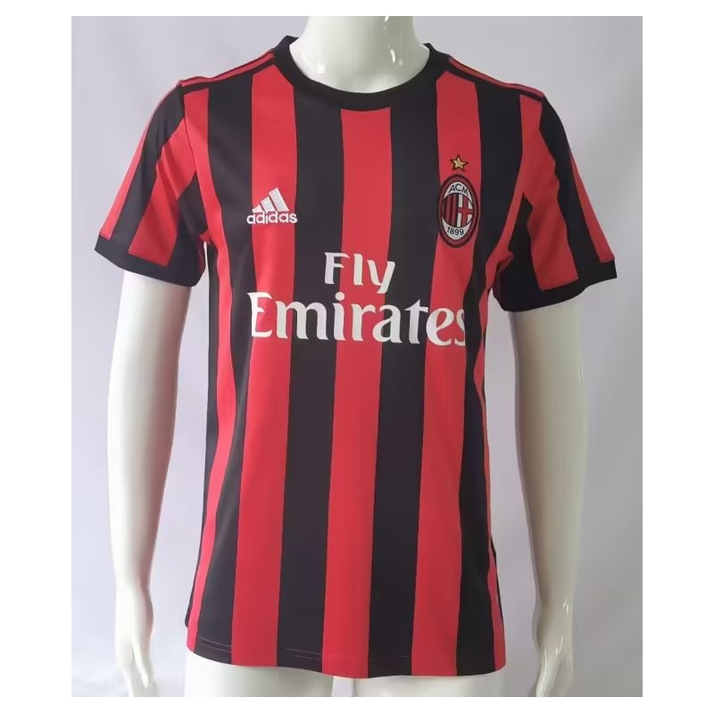 Camiseta De Fútbol 1ª Equipación Milan 2017/18 Camiseta De Fútbol 1ª Equipación Milan 2017/18