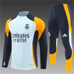 Chandal Azul, Blanco Y Naranja Real Madrid 2024/25